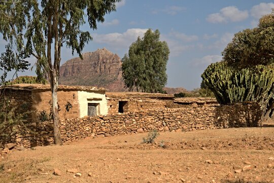 Debra Tsien village. Tigray region. Ethiopia. Africa.