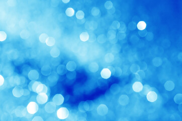 glitter light sparkle blue gorgeous bokeh defocused abstract background shiny.