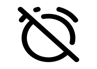Alarm off vector icon graphic design