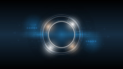 Abstract technology background, Illustration,Hi-tech communication concept innovation background,science and technology digital blue background