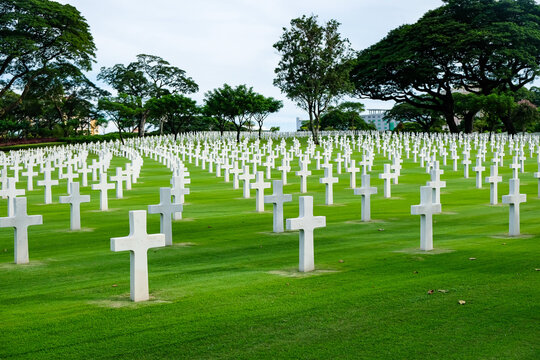 Manila American Cemetery is located just outside the capital city of the Philippines. It is the largest of all American overseas military cemeteries.