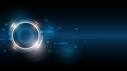 Abstract technology background, Illustration,Hi-tech communication concept innovation background,science and technology digital blue background