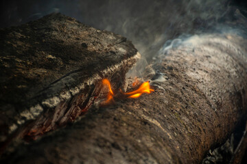 old book on fire
