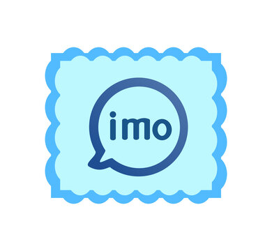 Imo logo. Imo free video calls and chat app logo. Imo video calls and chat app . Kharkiv, Ukraine - June , 2020