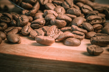 coffee beans on the table