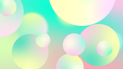 Abstract balls geometric gradient color background.For graphic design. 3d render illustration.