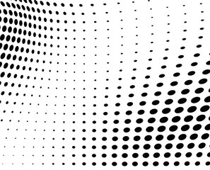 Medium dots halftone vector background. Overlay texture