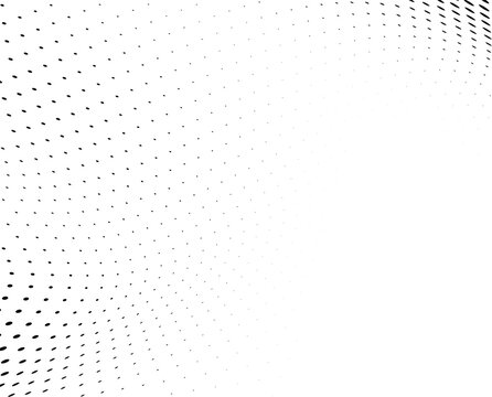 Black and white vector halftone. Industrial half tone texture. Subtle dotted gradient © VYACHESLAV KRAVTSOV