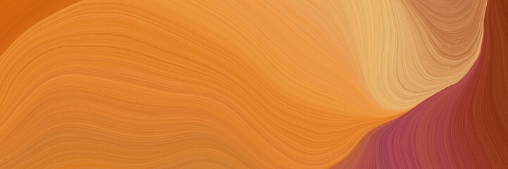 colorful and elegant vibrant background graphic with modern soft swirl waves background illustration with bronze, sienna and burly wood color