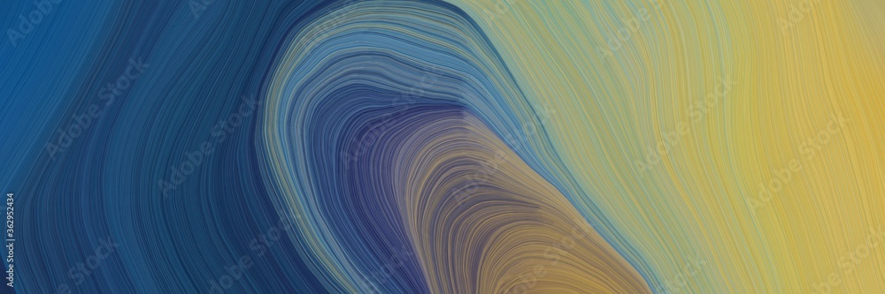 Poster colorful and elegant vibrant abstract artistic waves graphic with modern waves background design with dark slate gray, dark khaki and dark sea green color