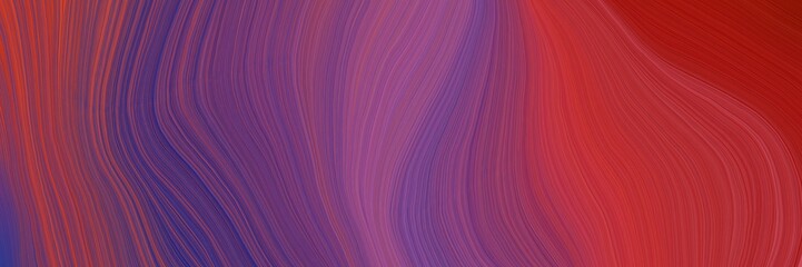 Obraz premium colorful and elegant vibrant background graphic with smooth swirl waves background design with dark moderate pink, dark slate blue and firebrick color
