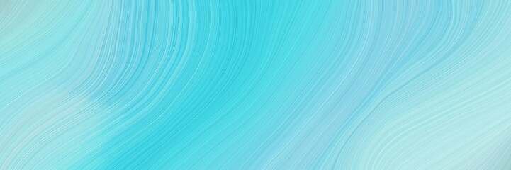 colorful and elegant vibrant abstract artistic waves graphic with curvy background illustration with sky blue, baby blue and medium turquoise color