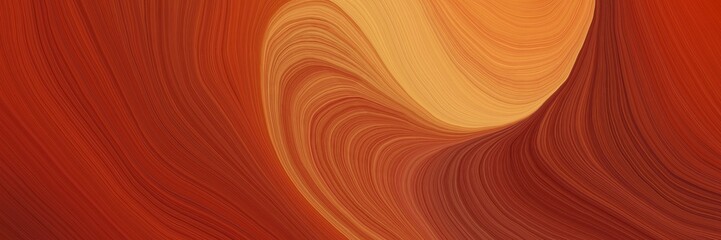 colorful and elegant vibrant background graphic with curvy background design with firebrick, saddle brown and peru color