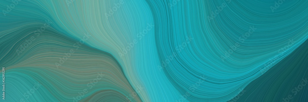 Poster colorful and elegant vibrant abstract artistic waves graphic with modern waves background design wit
