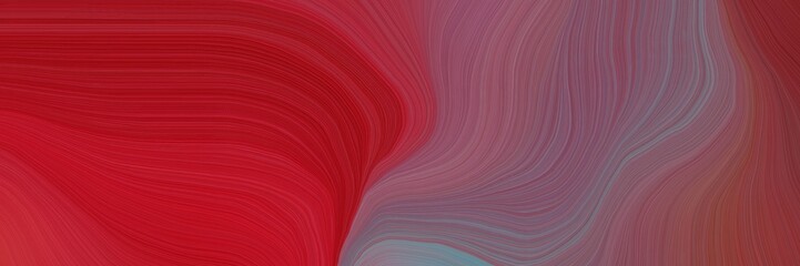 Fototapeta premium colorful and elegant vibrant abstract artistic waves graphic with abstract waves design with dark moderate pink, firebrick and pastel brown color