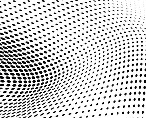 Black and white vector halftone. Industrial half tone texture. Subtle dotted gradient