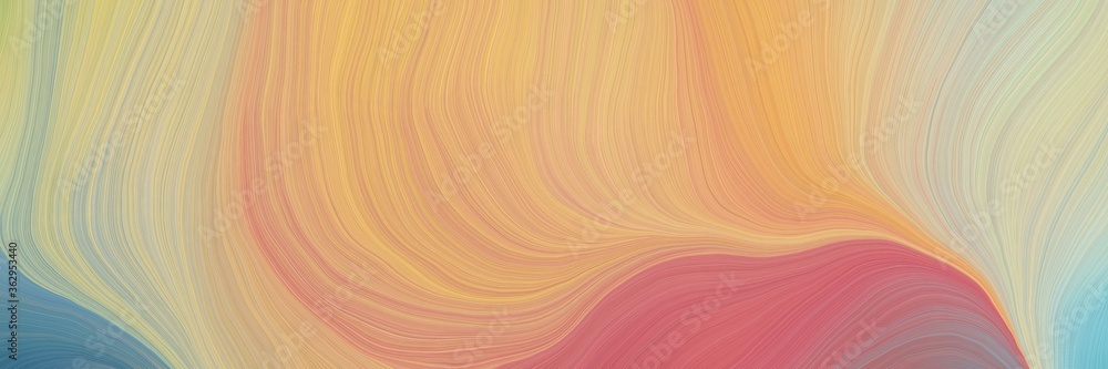 Poster colorful and elegant vibrant creative waves graphic with modern soft curvy waves background design w