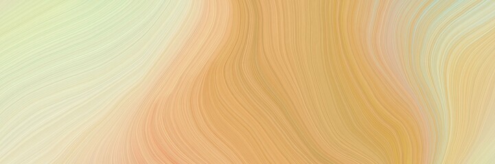 colorful and elegant vibrant abstract artistic waves graphic with elegant curvy swirl waves background illustration with burly wood, wheat and antique white color
