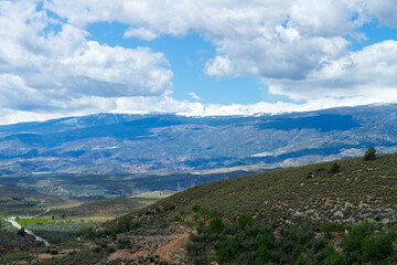 Naklejka premium mountainous landscape in southern Spain