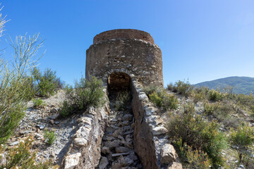old chimney of an old foundry