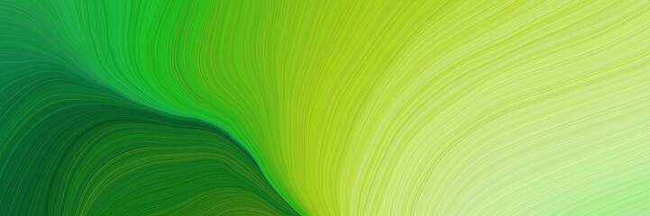 colorful and elegant vibrant abstract artistic waves graphic with smooth swirl waves background design with forest green, dark khaki and tea green color