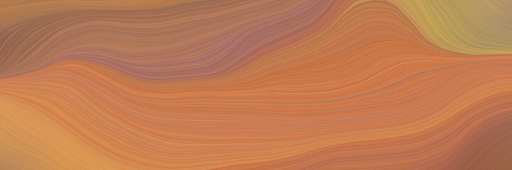 colorful and elegant vibrant artistic art design graphic with smooth swirl waves background illustration with peru, pastel brown and sandy brown color