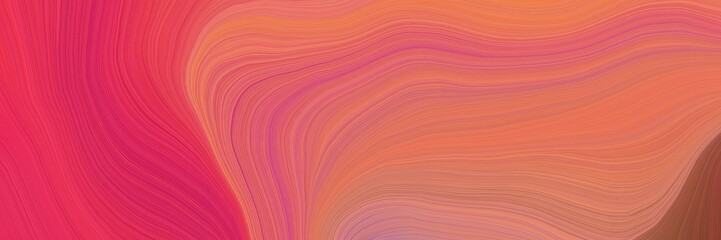 colorful and elegant vibrant artistic art design graphic with contemporary waves illustration with indian red, crimson and sienna color