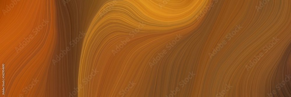 Poster colorful and elegant vibrant abstract art waves graphic with elegant curvy swirl waves background de