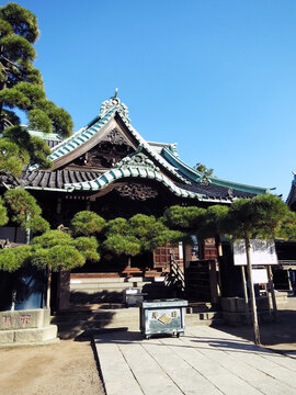 The Shibamata Taishakuten Temple (Taishakuten Daikyoji Temple) in Shibamata, Tokyo, JAPAN