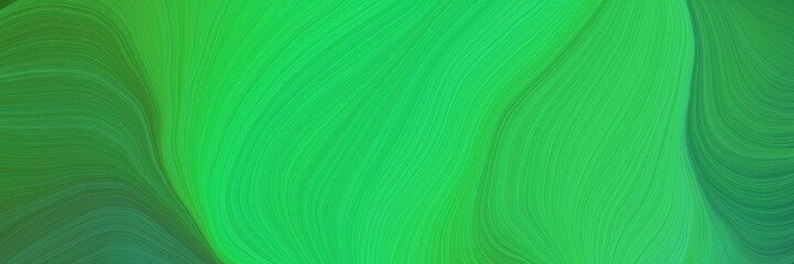 colorful and elegant vibrant artistic art design graphic with curvy background design with medium sea green, forest green and sea green color