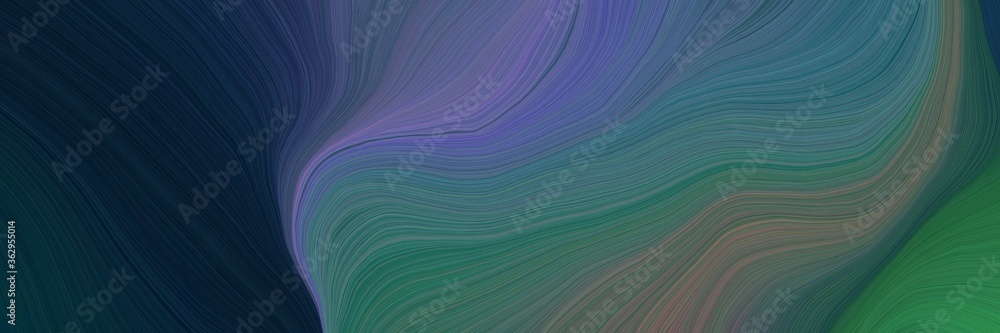Poster colorful and elegant vibrant creative waves graphic with curvy background design with dark slate gra