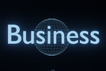 Business text Word Cloud background 3d rendering