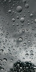 Rain drops over car windshield