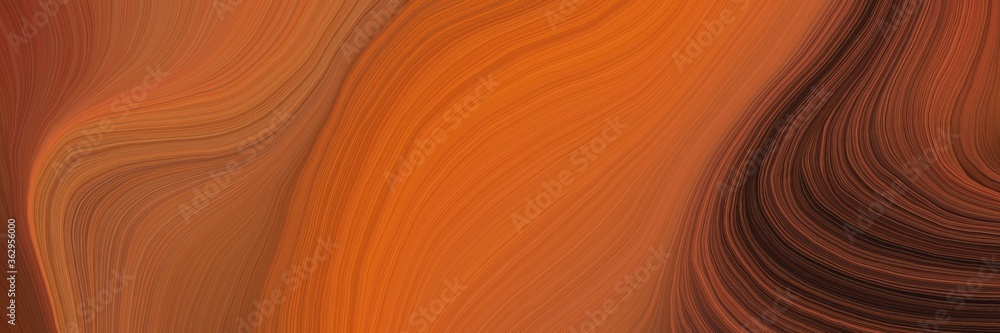 Poster colorful and elegant vibrant artistic art design graphic with modern curvy waves background design w