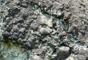 Textured background from a stone rock. Sedimentary wall. Gray Mountain.