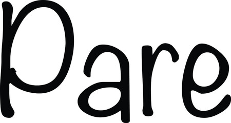 Hand-drawn lettering, food theme. Vector illustration, paint with brush. Isolated phrase on white background.