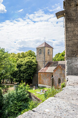 Fototapeta na wymiar L'église du Château de Frontenay 
