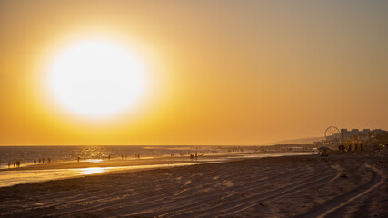 Playa atardecer