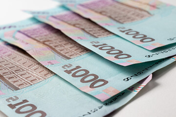 A thousand hryvnias. Ukraine's new money banknote.