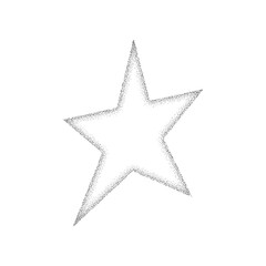 Obraz premium Abstract Star Stipple Effect. Vector and Illustration.