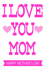 Vector hand drawn motivational and inspirational quote - Happy Mother's day. Calligraphic poster. Mother's Day design