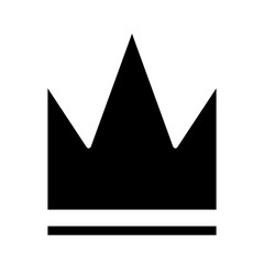 royal crown of infant silhouette style icon