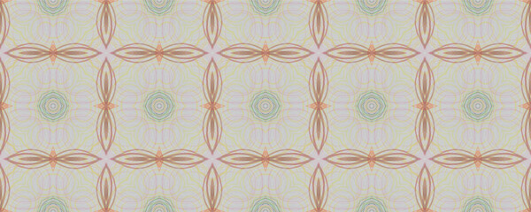 Hand Drawn Geometrical Pattern. Drawn Leaves