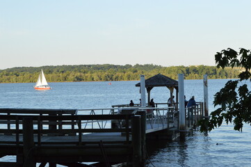 boat on the lake