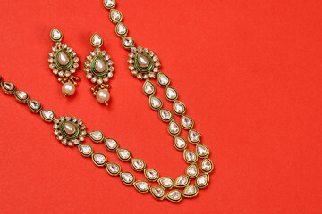 kundan necklace set, Indian Traditional Gold Jewellery,Indian wedding jewellery