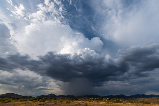 A Microburst Over Clifton, Arizona.