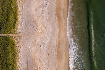 An aerial view over Seabrook Beach
