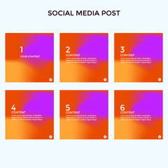 COLORFUL INSTAGRAM STORIES. SOCIAL MEDIA POST TEMPLATE SET GRADIENT LIQUID VECTOR DESIGN