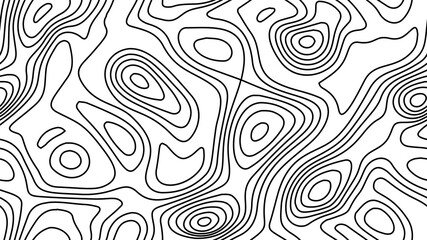 Topographic Map Seamless Pattern. Vector Background tile.