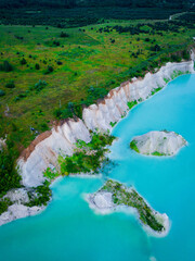 White cliffs of Krychaw. Сhalkpit near Krychaw Town (Belarus). Local copy of White cliffs of Dover 
